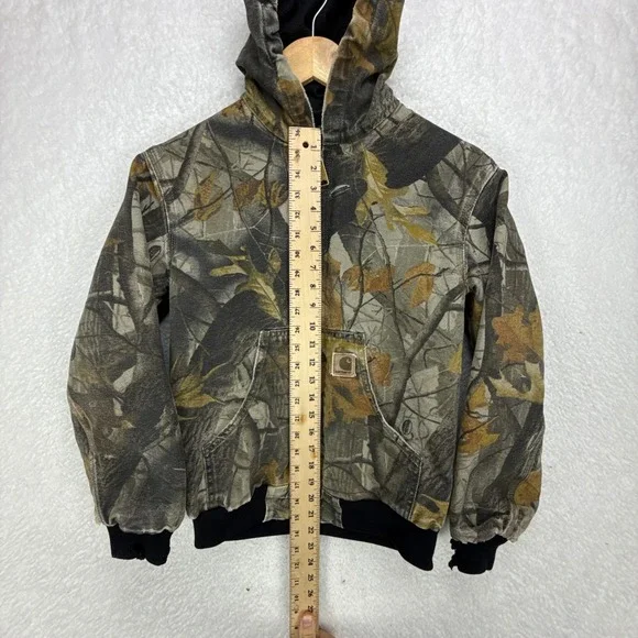 Carhartt Active Hunting Jacket Thermal Lined Youth Large YYJ144 CMO Camo - Picture 6 of 12